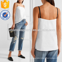 White Cotton-poplin Camisole Manufacture Wholesale Fashion Women Apparel (TA4139B)